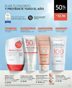 Vista previa de folleto Ésika catálogo - Campaña 11 de la Ésika válido desde 20/06/2026 | Página: 101 | Productos: Protector solar, Maquillaje