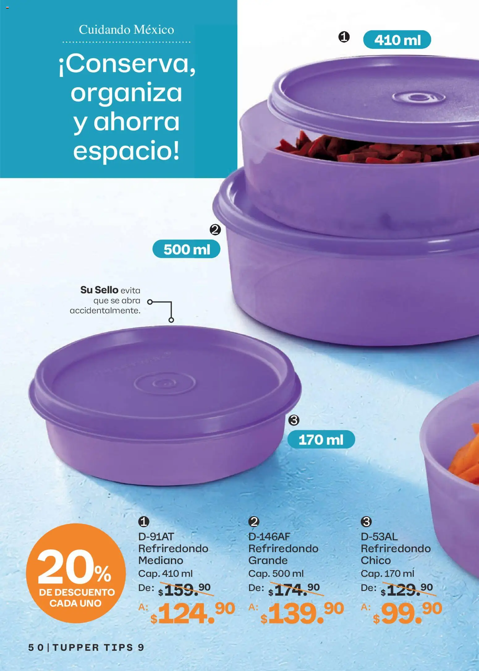 Nuevas ofertas de Tupperware válidas en toda la República Mexicana desde el 10/08/2026. ¡Encuentra las mejores ofertas en Tupperware catálogo! | Página: 50 | Productos: Tupper
