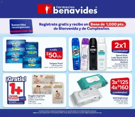 Vista previa de Farmacia Benavides catálogo, nuevo folleto de la tienda, válido en México a partir del 01/07/2026 | Página: 24 | Productos: Toallitas húmedas, Pañales, Tampones