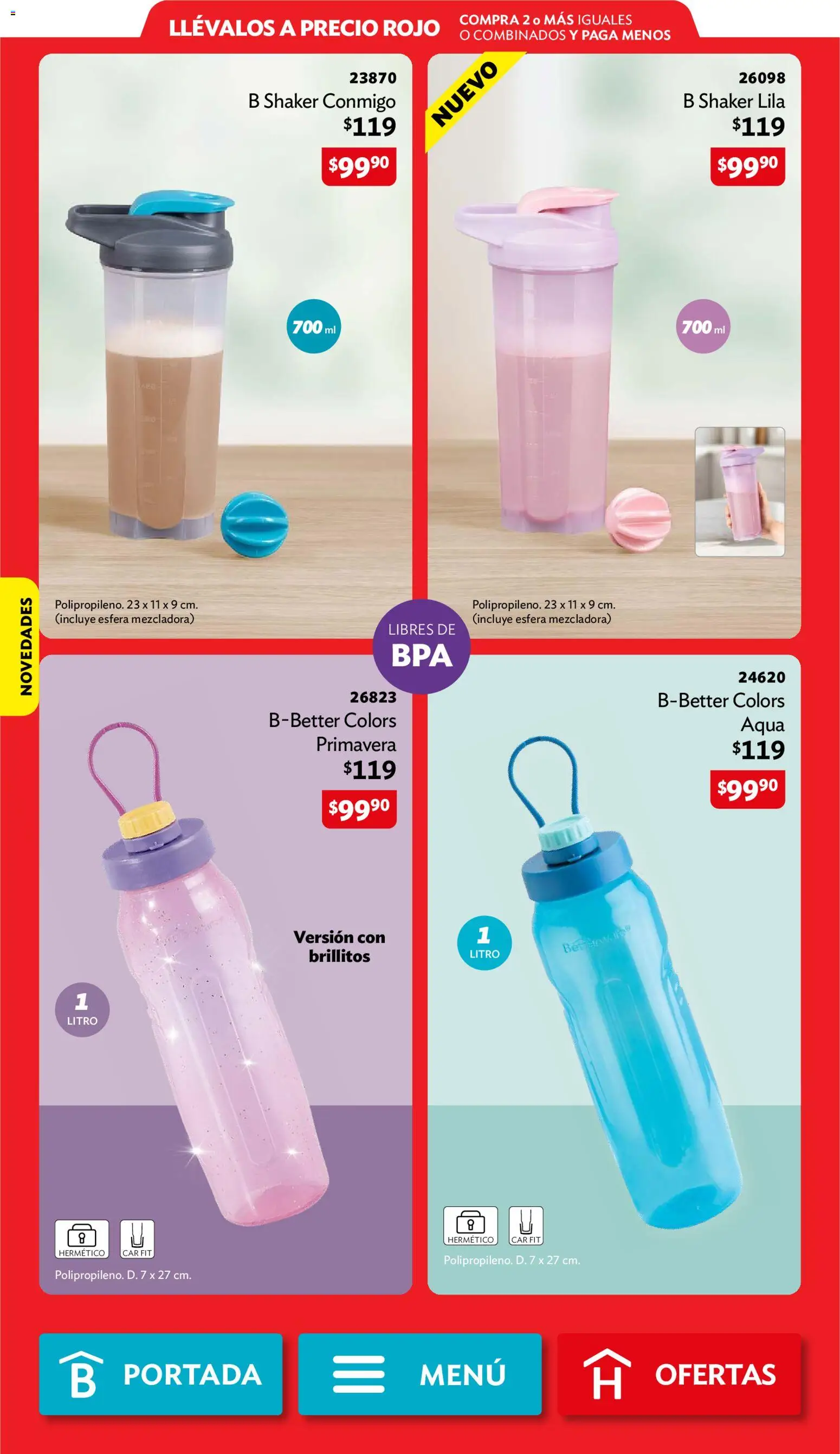 Nuevas ofertas de Betterware válidas en toda la República Mexicana desde el 02/11/2026. ¡Encuentra las mejores ofertas en Betterware campaña 11 2026! | Página: 104