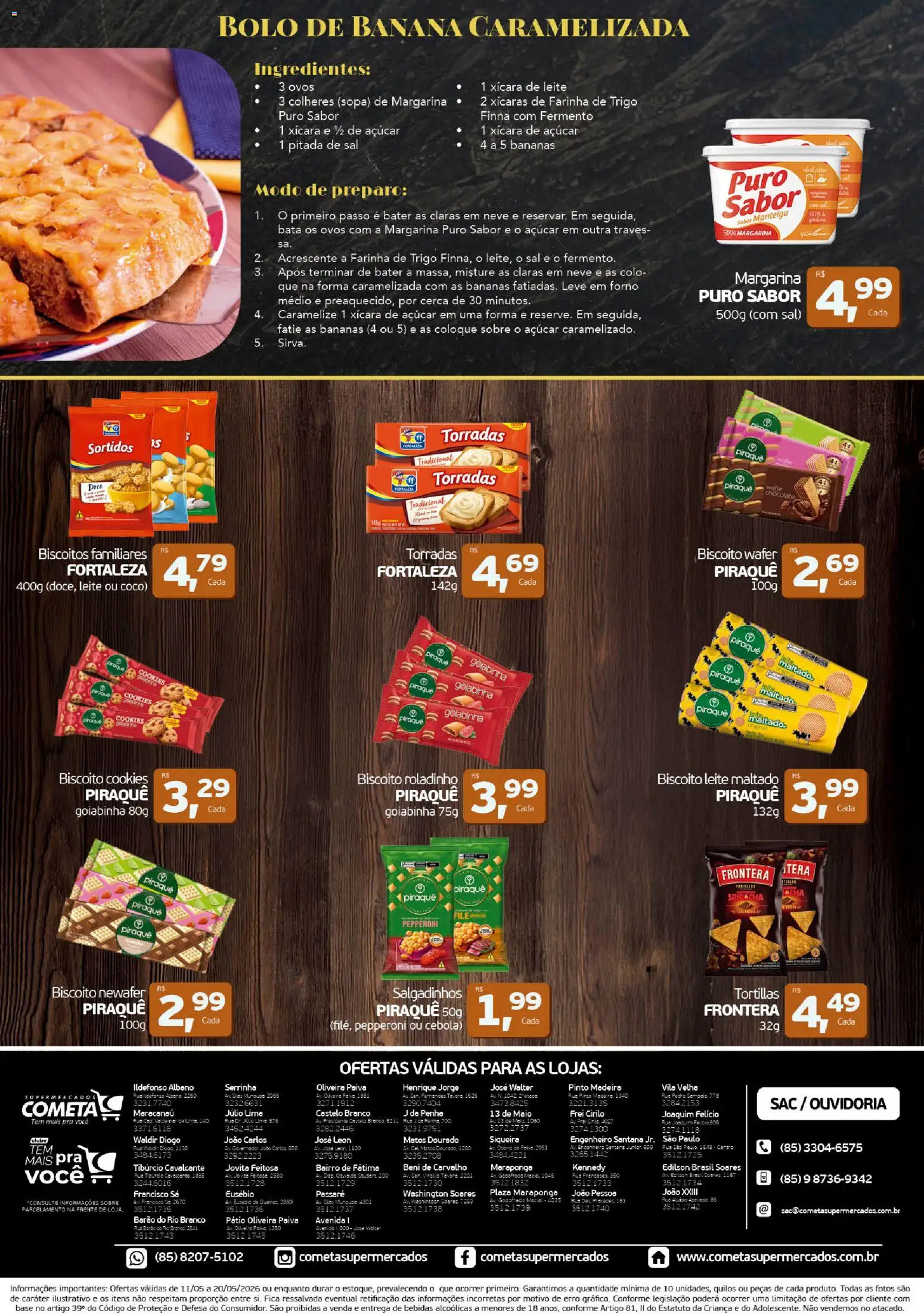 Cometa Supermercados Folheto - válido de 11.05.2026 | Página: 2 | Produtos: Coco, Cebola, Colheres, Margarina