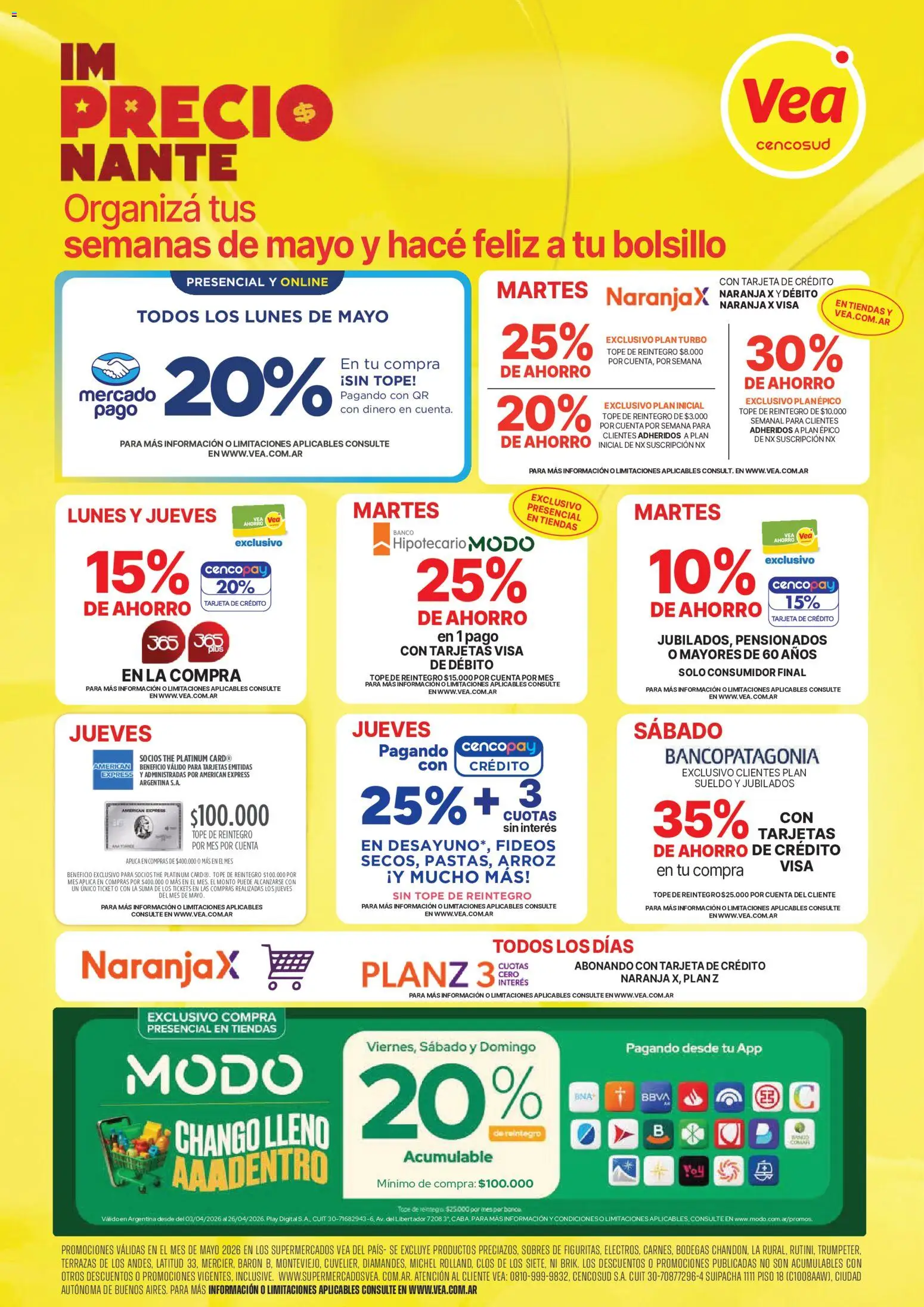 Vea ofertas │ válido desde el 18.05.2026 | Página: 11 | Productos: Banco, Arroz, Fideos