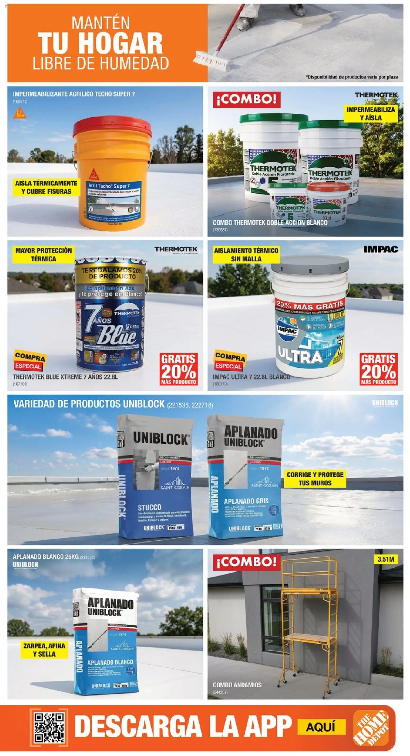 Nuevas ofertas de Home Depot válidas en toda la República Mexicana desde el 01/10/2026. ¡Encuentra las mejores ofertas en Home Depot catálogo! | Página: 4