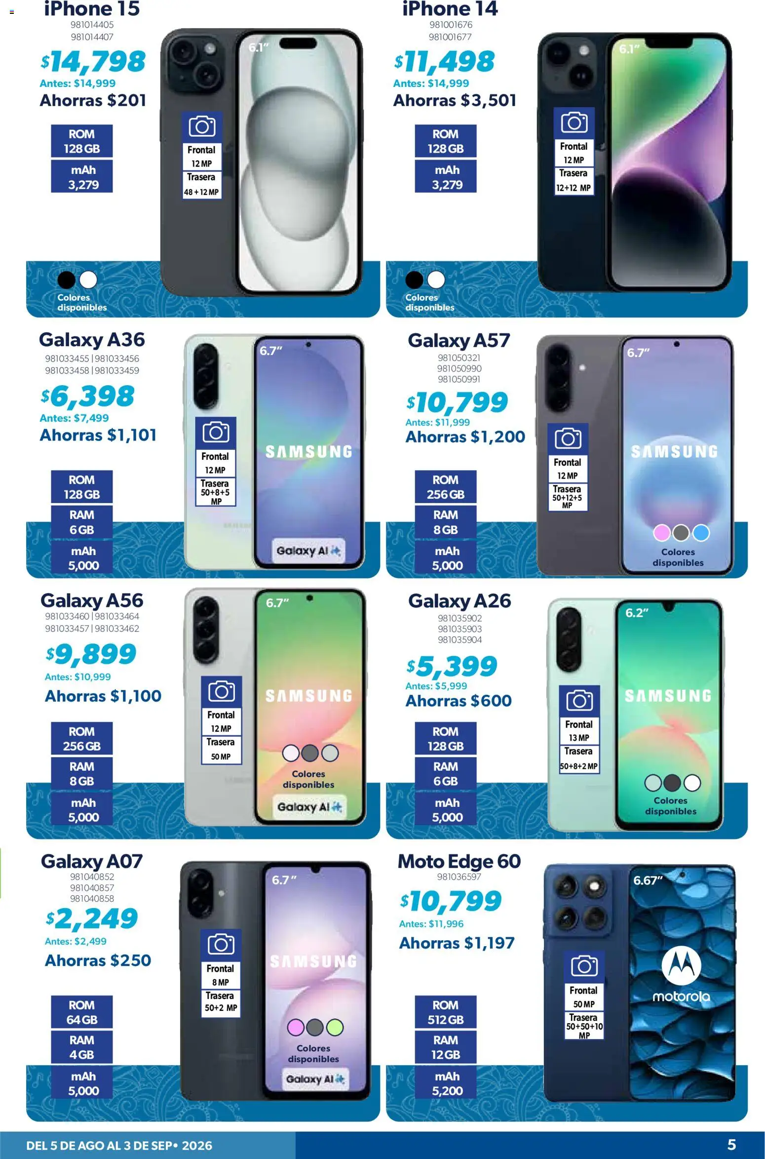 Nuevas ofertas de Sam's Club válidas en toda la República Mexicana desde el 05/08/2026. ¡Encuentra las mejores ofertas en Sam's Club catálogo! | Página: 5
