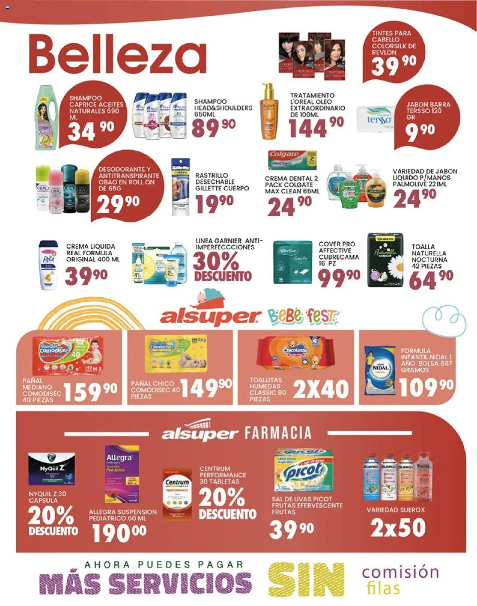 Nuevas ofertas de Alsuper válidas en toda la República Mexicana desde el 24/04/2026. ¡Encuentra las mejores ofertas en Alsuper folleto Chihuahua-Ciudad! | Página: 4 | Productos: Antitranspirante, Toallitas húmedas, Body, Jabón