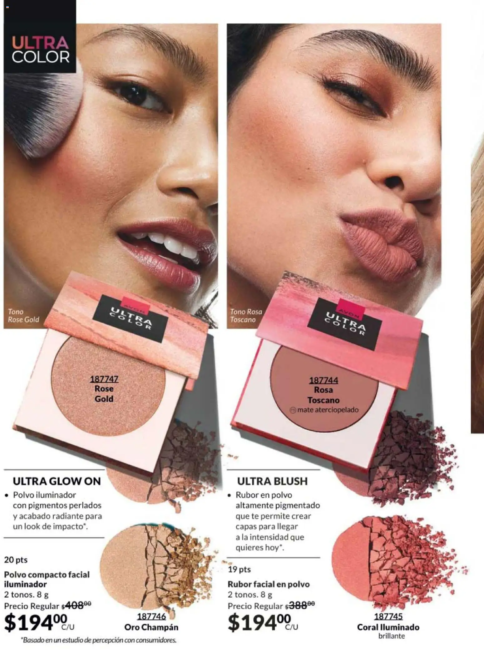 Nuevas ofertas de AVON válidas en toda la República Mexicana desde el 20/02/2026. ¡Encuentra las mejores ofertas en AVON campaña 4 2026! | Página: 20 | Productos: Mate, Té, Polvo, Rubor