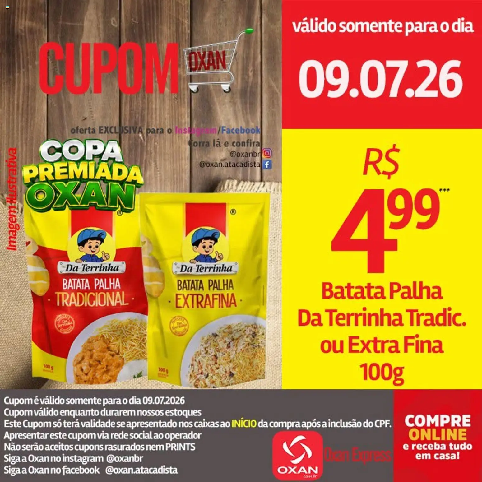 Oxan Atacadista Folheto - válido de 09/07/2026 | Página: 17 | Produtos: Copa, Batata palha, Batata