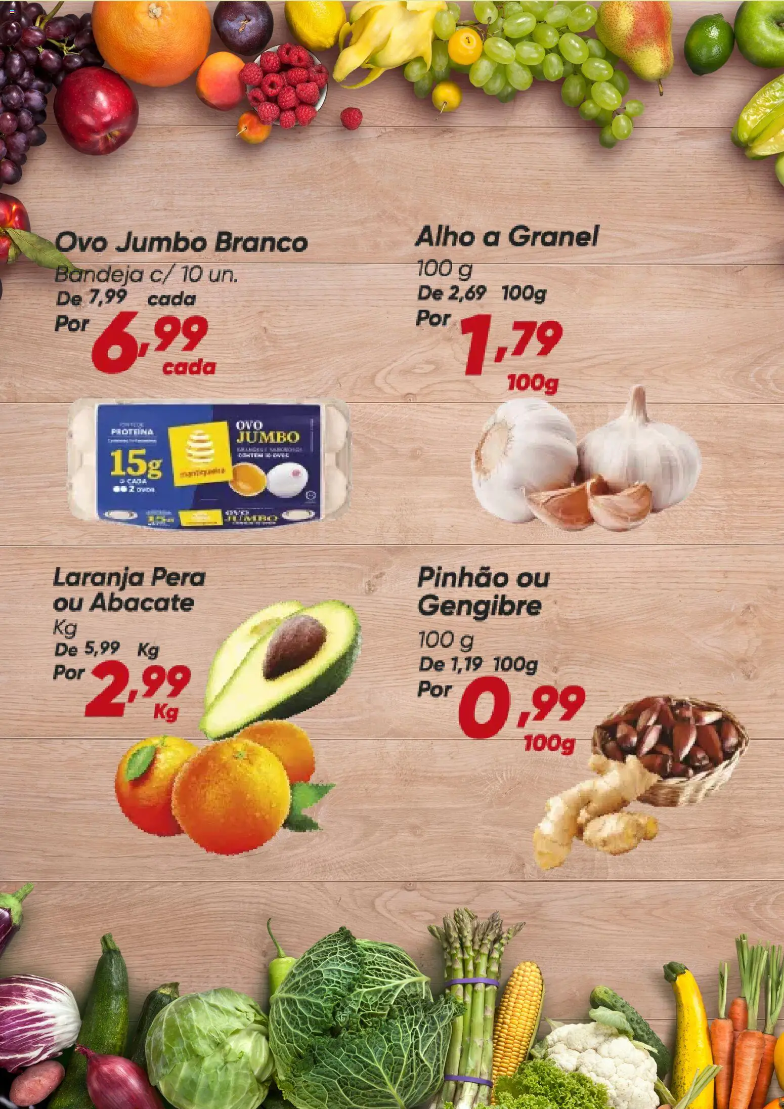 Dia Folheto - válido de 02/07/2026 | Página: 2 | Produtos: Pera, Alho, Gengibre, Bandeja