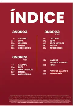Vista previa de Andrea catálogo Outlet, nuevo folleto de la tienda, válido en México a partir del 31/05/2026 | Página: 3