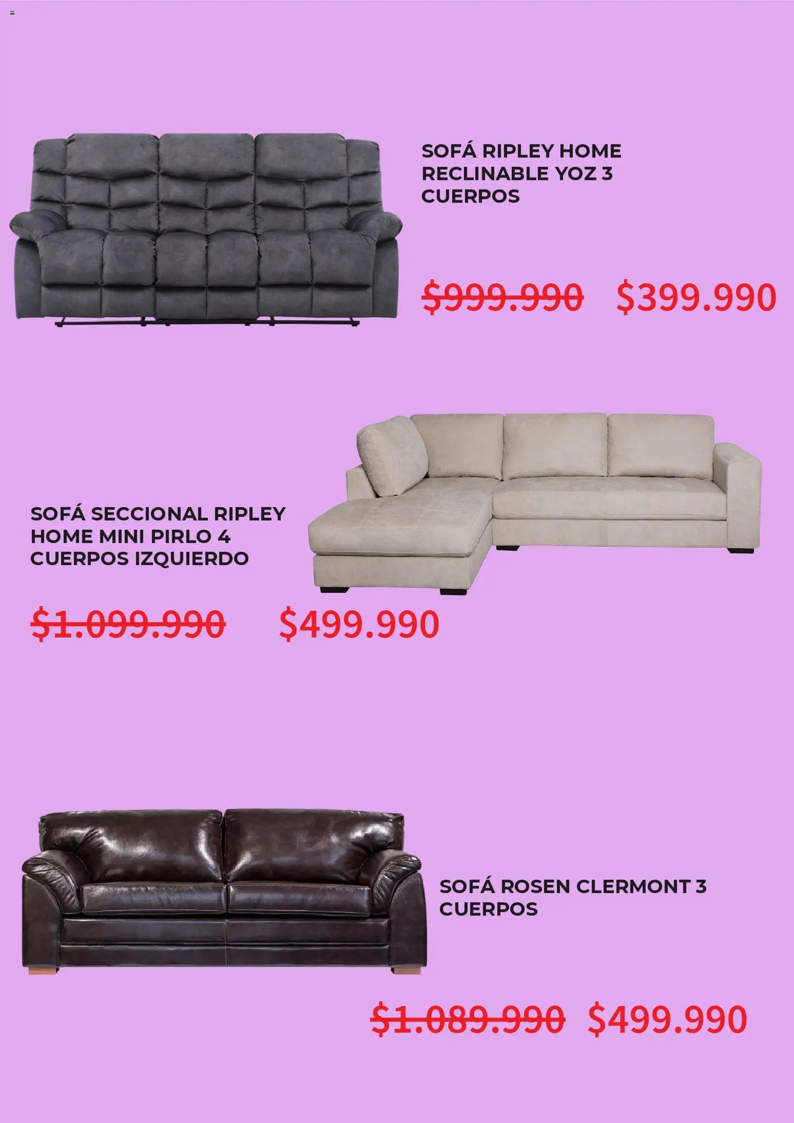 Ripley Cyber Monday │ válido desde el 05.10.2026 | Página: 5 | Productos: Sofá
