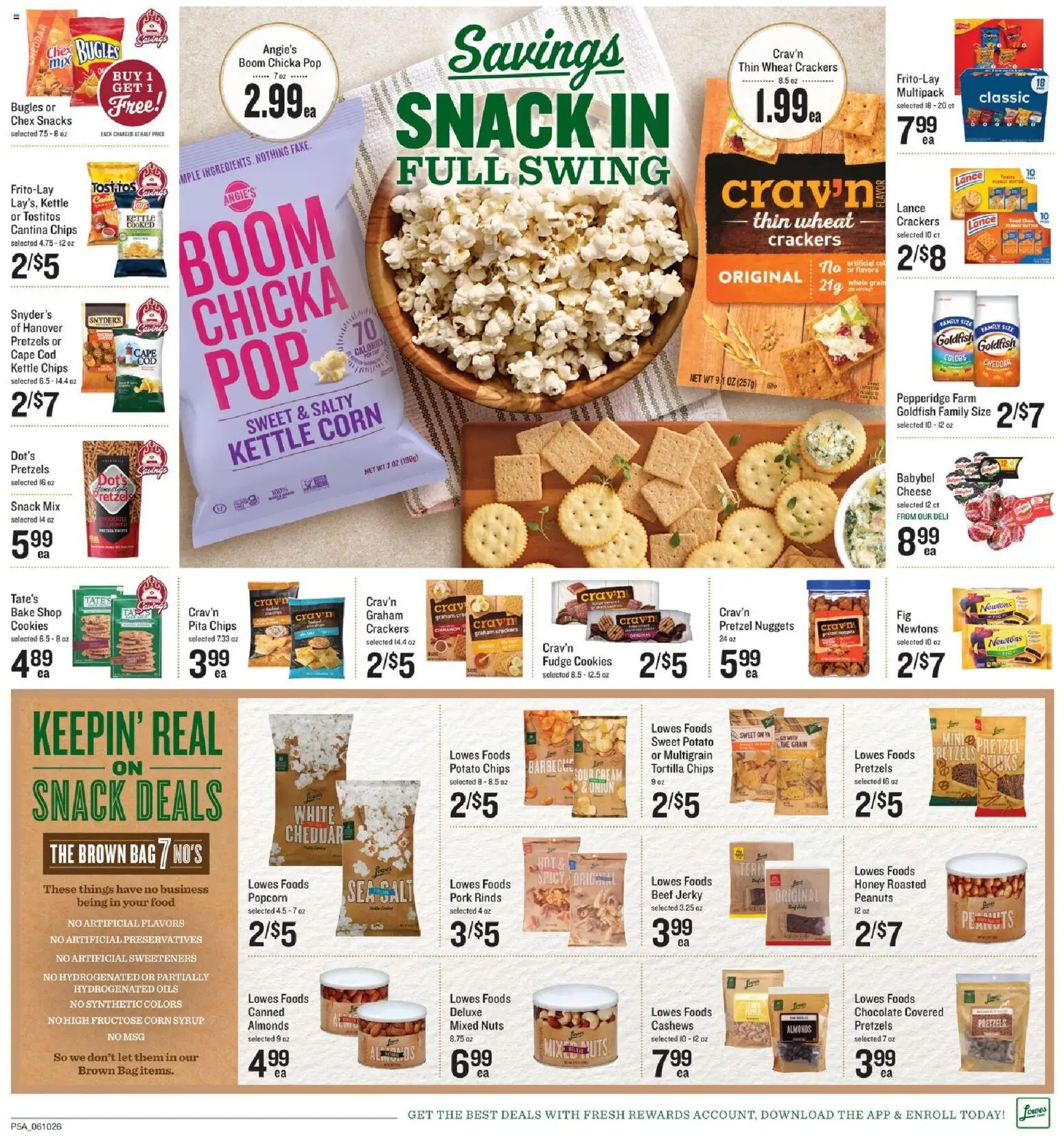 Lowes Foods Weekly Ad - valid from 10.06.2026 | Page: 7 | Products: Beef, Nuts, Bag, Kettle