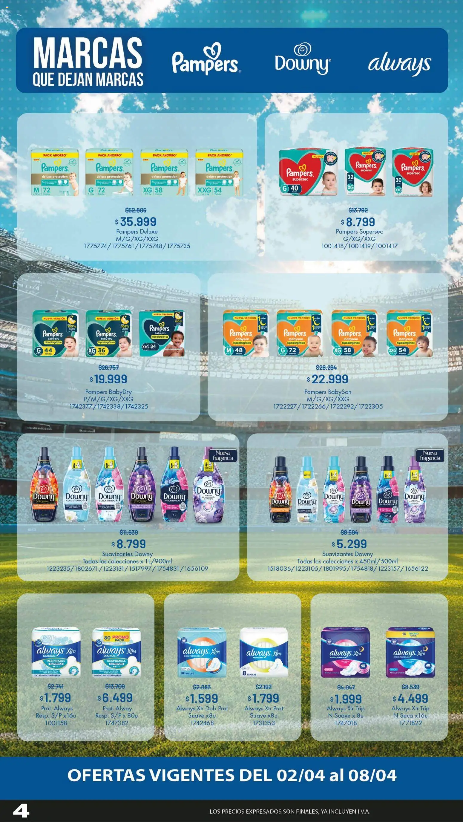 Makro Ofertas volvete a ilusionar │ válido desde el 30.04.2026 | Página: 4 | Productos: Toallas, Perfume, Fragancia, Protectores diarios