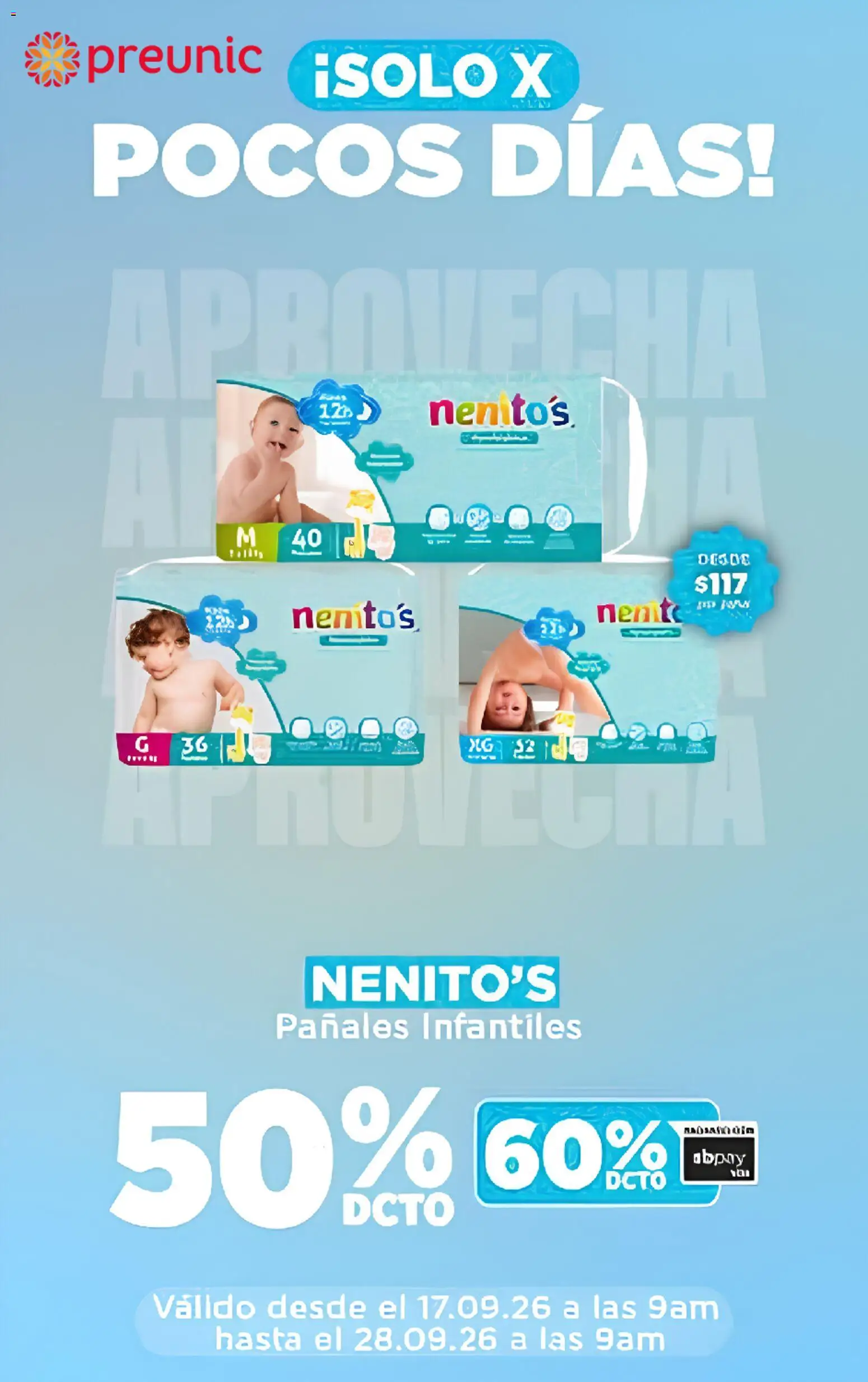 Preunic Ofertas │ válido desde el 16.09.2026 | Página: 1 | Productos: Pañales