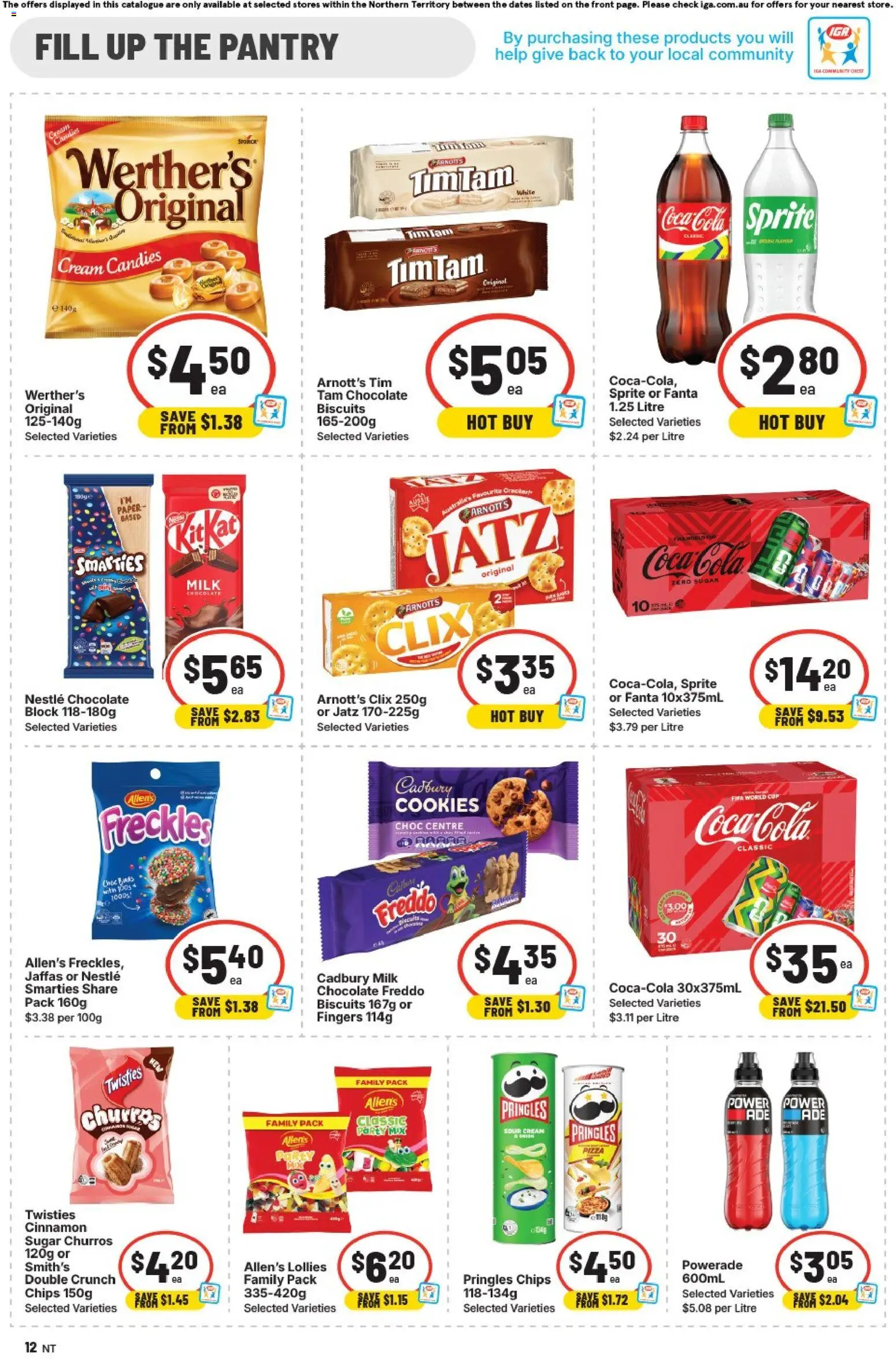 IGA catalogue - valid from 17.06.2026 | Page: 8 | Products: Sour cream, Coca Cola, Chips, Cream