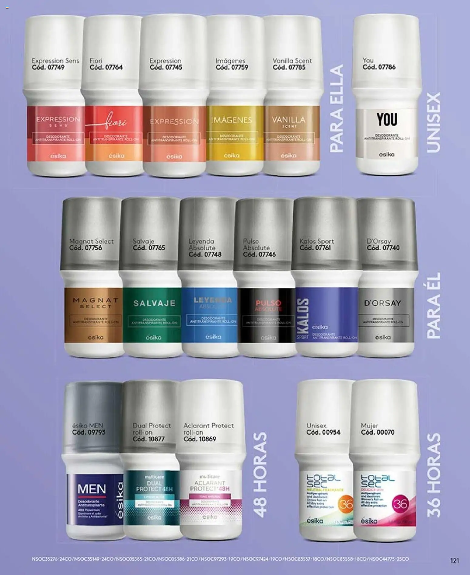 Catálogo Ésika válido desde 22/08/2026 | Página: 121 | Productos: Desodorante, Antitranspirante