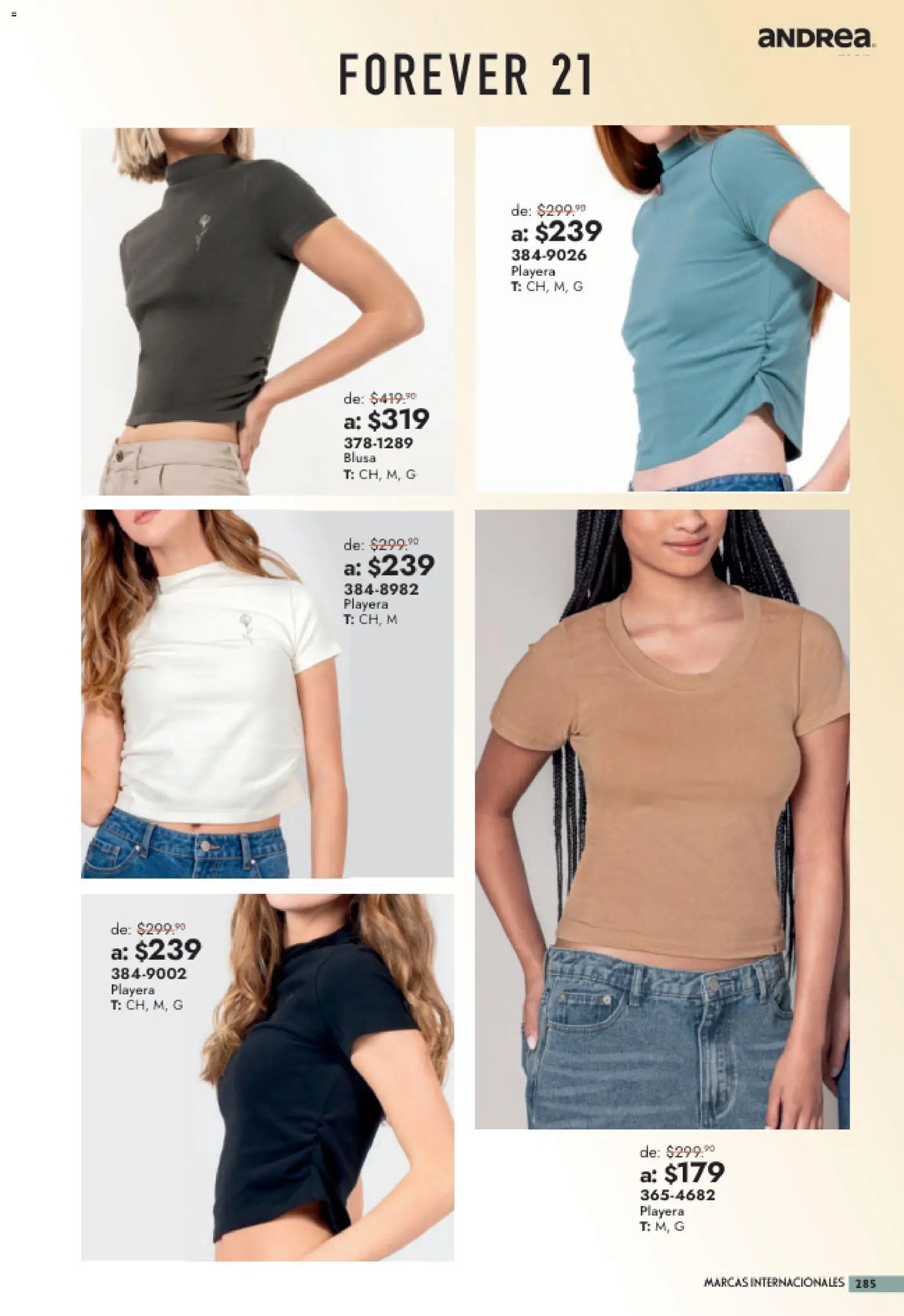 Nuevas ofertas de Andrea válidas en toda la República Mexicana desde el 26/07/2026. ¡Encuentra las mejores ofertas en Andrea catálogo Outlet! | Página: 285