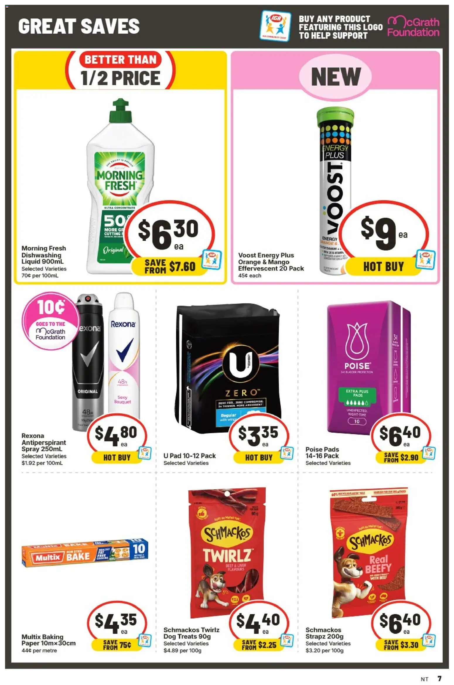 IGA catalogue - valid from 09/09/2026 | Page: 8 | Products: Beef, Antiperspirant, Mango, Foundation