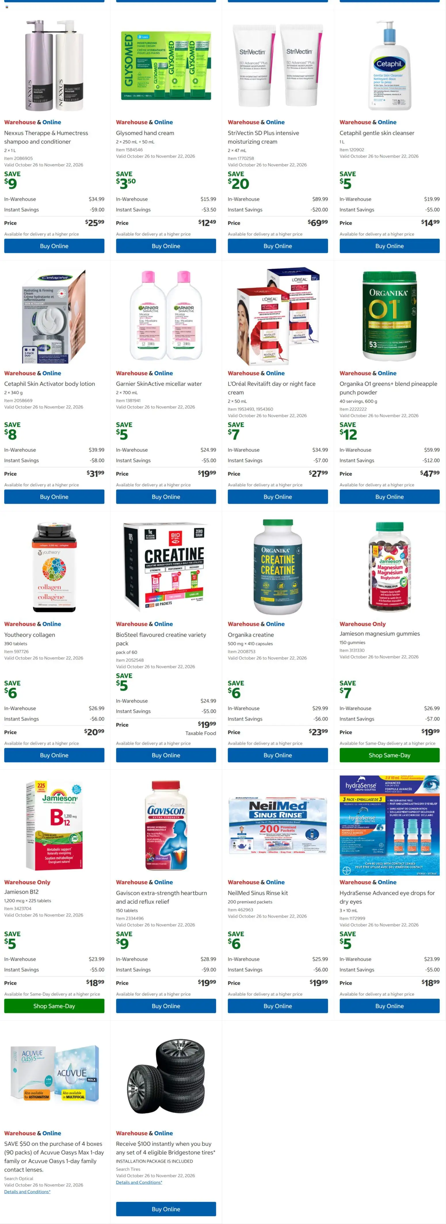 Costco flyer valid from Oct 26, 2026 | Page: 6