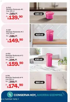 Vista previa de Tupperware catálogo, nuevo folleto de la tienda, válido en México a partir del 15.06.2026 | Página: 64 | Productos: Tupper, Modular