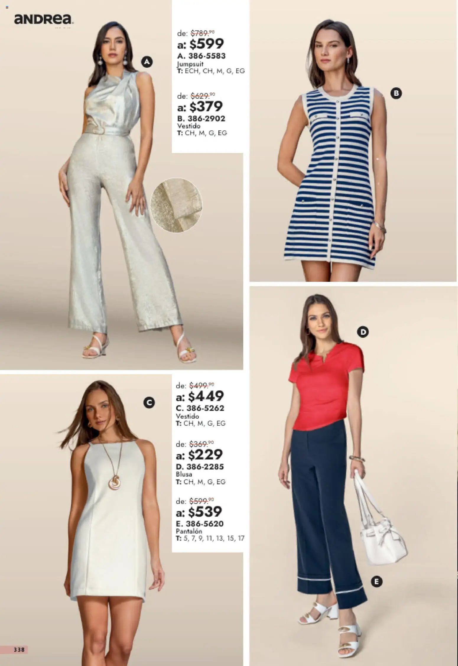 Nuevas ofertas de Andrea válidas en toda la República Mexicana desde el 26/07/2026. ¡Encuentra las mejores ofertas en Andrea catálogo Outlet! | Página: 338