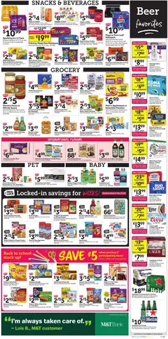 Preview of Stop & Shop weekly ads valid from 07/31/2026 | Page: 5 | Products: Bread, Chips, Salad, Sausage