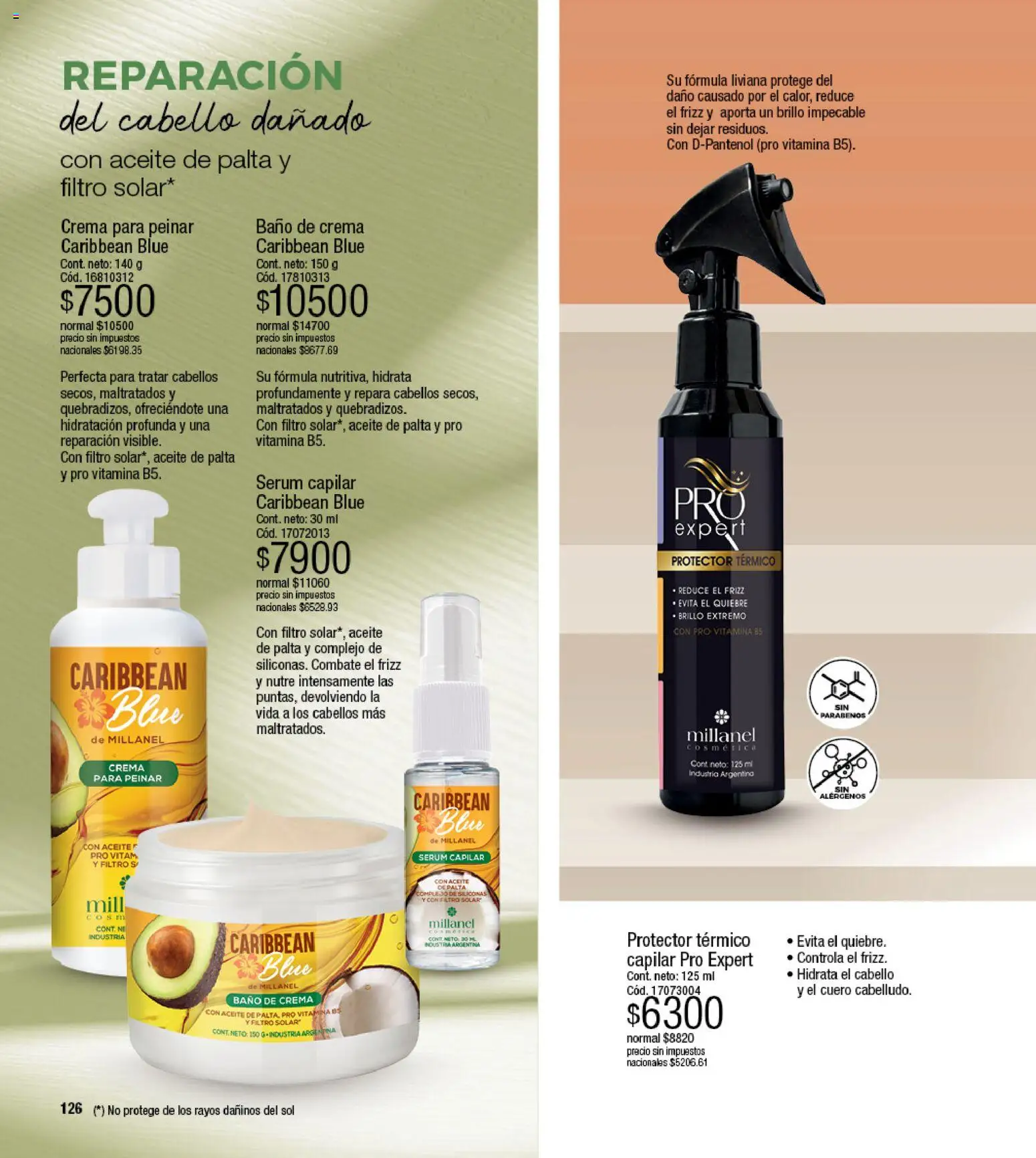 Millanel - Catálogo │ válido desde el 17/08/2026 | Página: 126 | Productos: Aceite de palta, Baño, Brillo, Crema