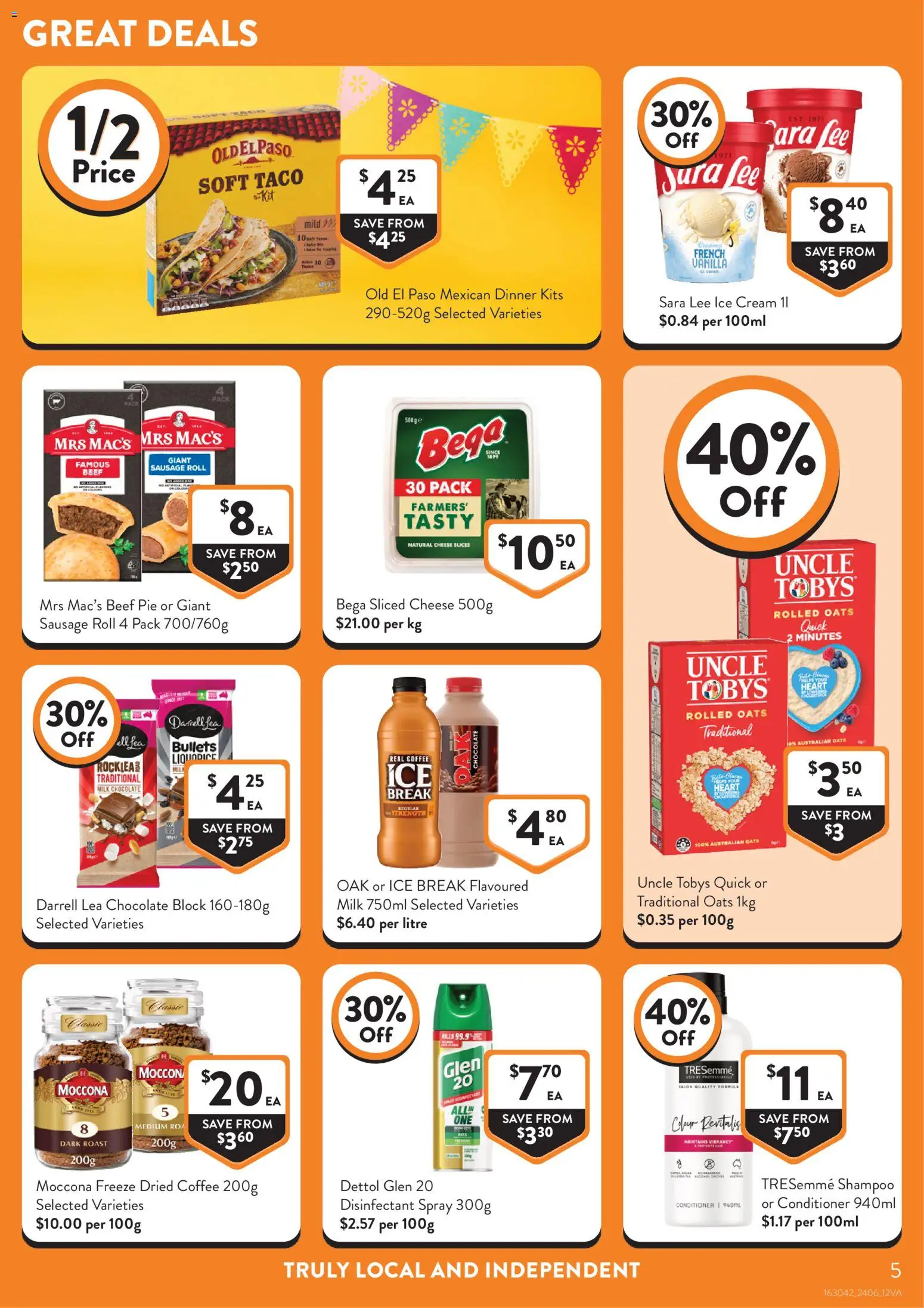 Foodworks catalogue - valid from 24/06/2026 | Page: 5 | Products: Kits, Milk, Chocolate, Sausage