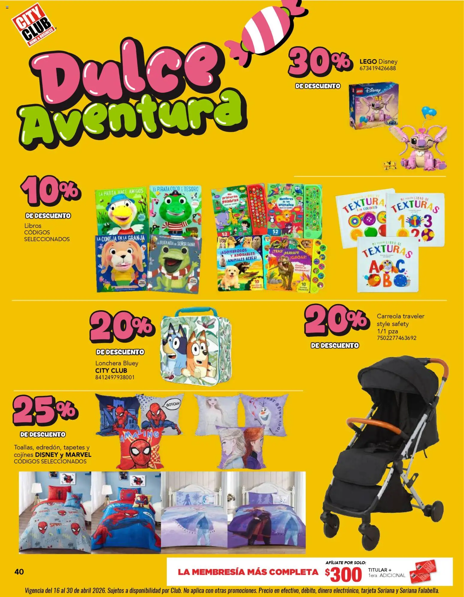Nuevas ofertas de City Club válidas en toda la República Mexicana desde el 01.04.2026. ¡Encuentra las mejores ofertas en City Club catálogo! | Página: 40 | Productos: Bufanda