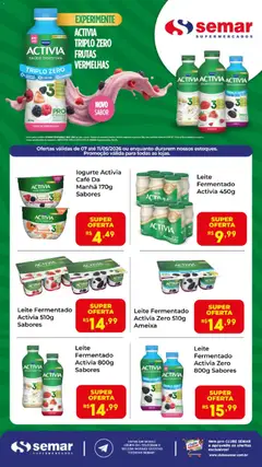 Semar Supermercado ofertas Activia - Pré-Visualização do folheto da loja Semar Supermercado, válido de 07.05.2026