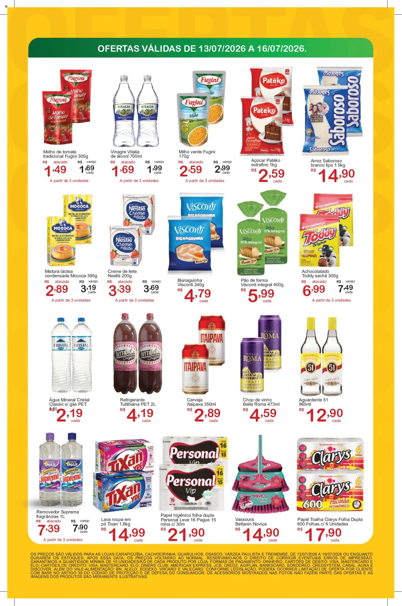 GIGA Atacado Folheto - válido de 13/07/2026 | Página: 2 | Produtos: Achocolatado, Pão, Base, Creme de leite