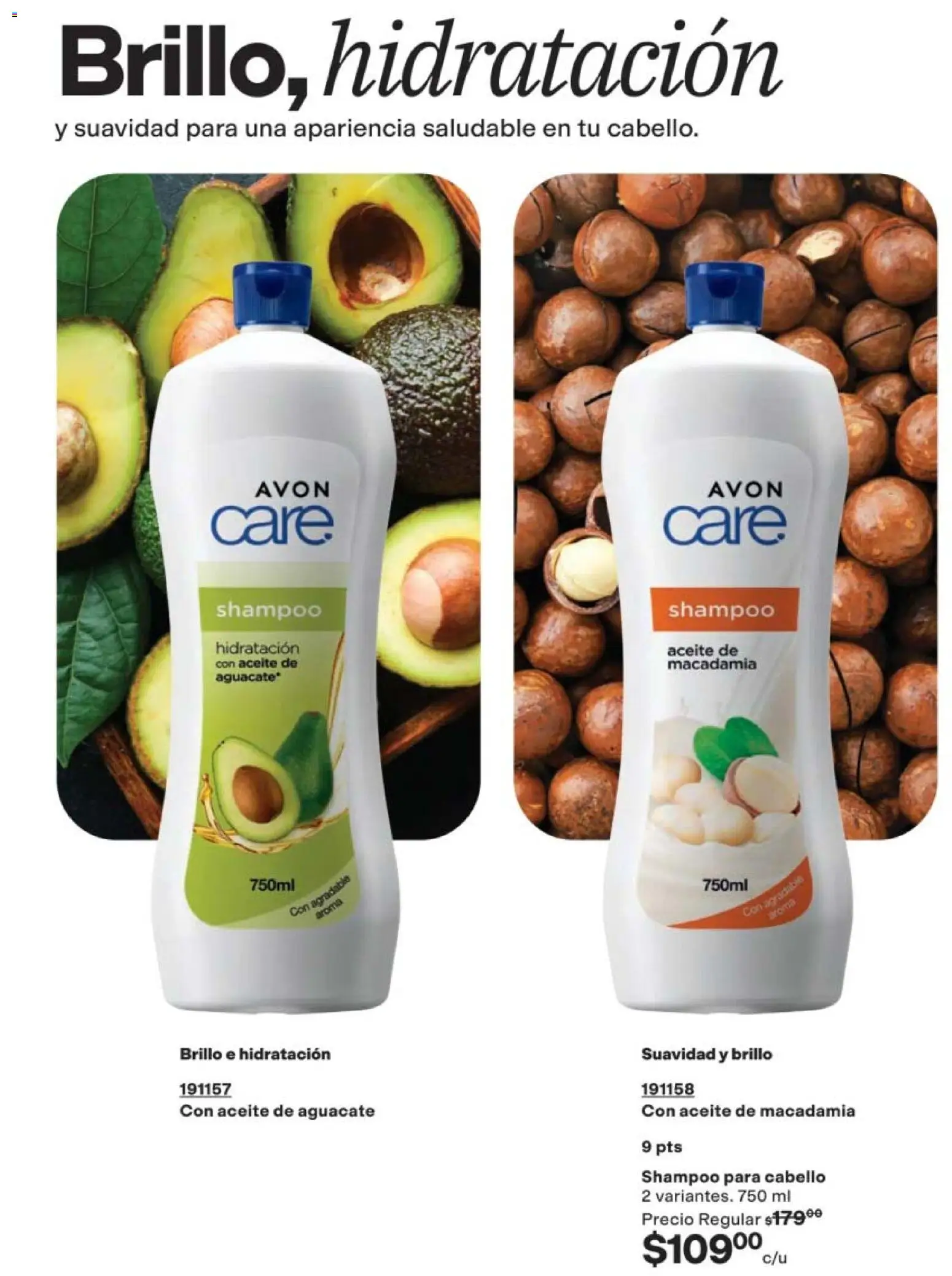 Nuevas ofertas de AVON válidas en toda la República Mexicana desde el 02.04.2026. ¡Encuentra las mejores ofertas en AVON campaña 6 2026! | Página: 179 | Productos: Brillo, Aceite, Aguacate
