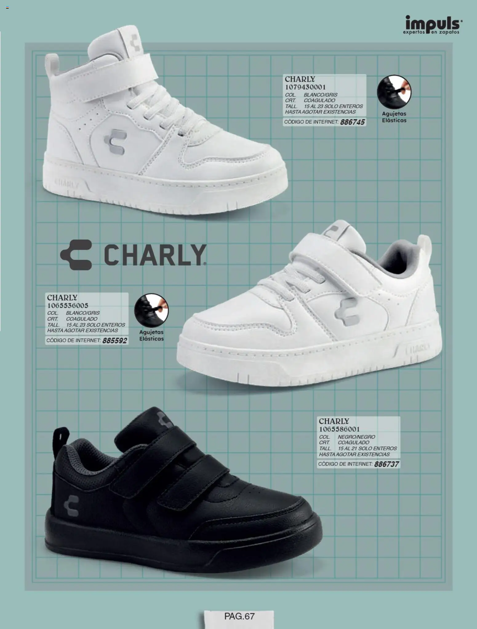 Nuevas ofertas de Impuls válidas en toda la República Mexicana desde el 01/07/2026. ¡Encuentra las mejores ofertas en Impuls catálogo Niño! | Página: 69 | Productos: Zapatos