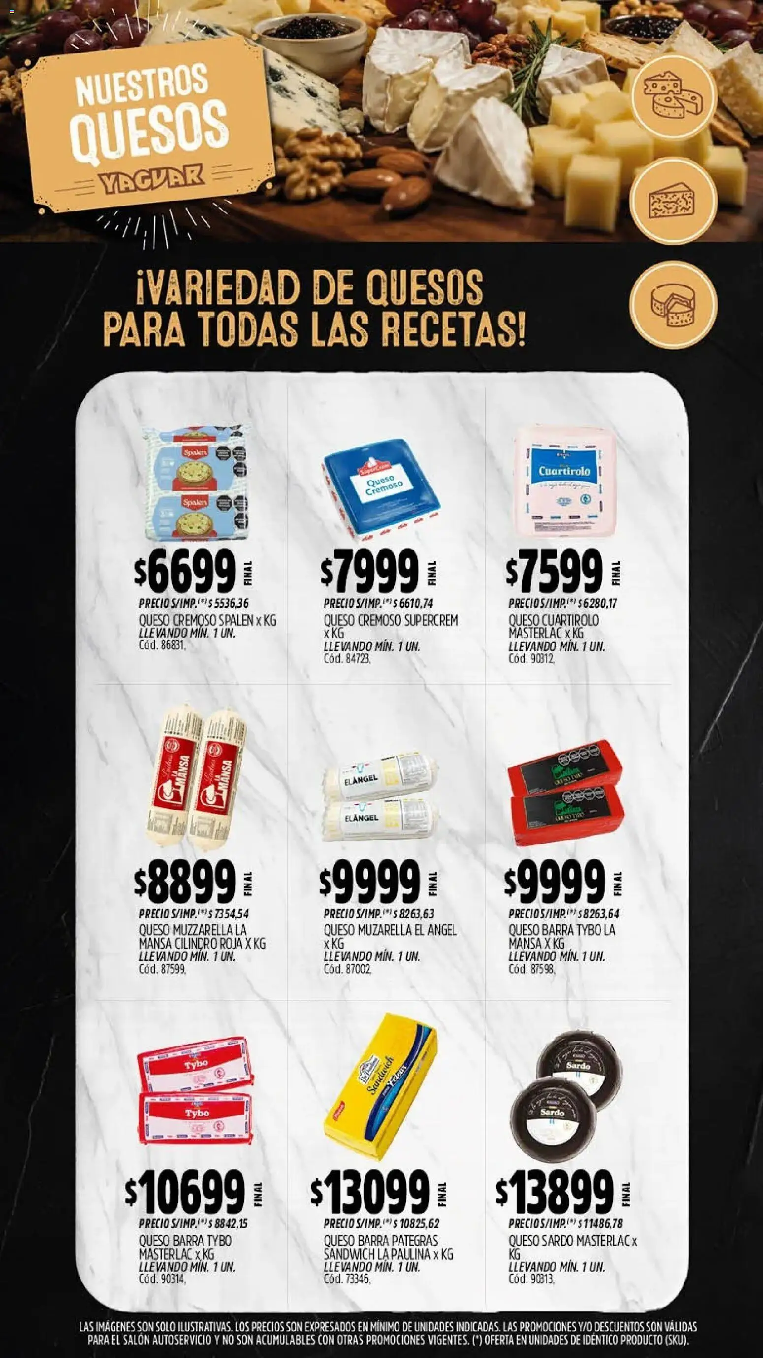 Yaguar - Oferta Semanal Buenos Aires │ válido desde el 10/08/2026 | Página: 9 | Productos: Muzzarella, Queso