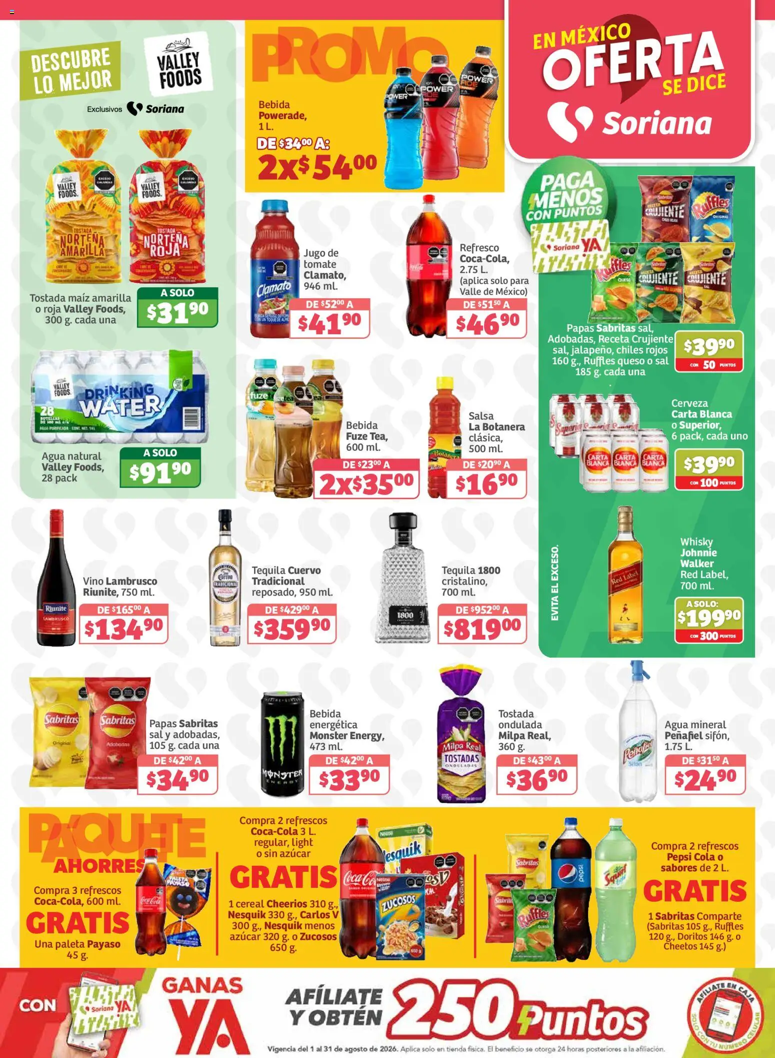 Nuevas ofertas de Soriana válidas en toda la República Mexicana desde el 21/08/2026. ¡Encuentra las mejores ofertas en Soriana Oferta se dice Soriana Híper Nacional! | Página: 3 | Productos: Tomate, Cerveza, Caja, Tostadas