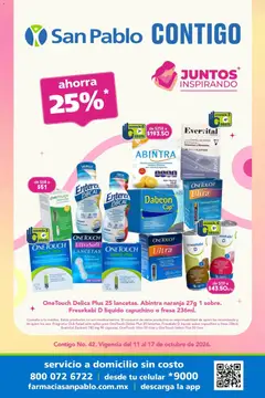 Vista previa de Farmacia San Pablo catálogo, nuevo folleto de la tienda, válido en México a partir del 11/10/2026