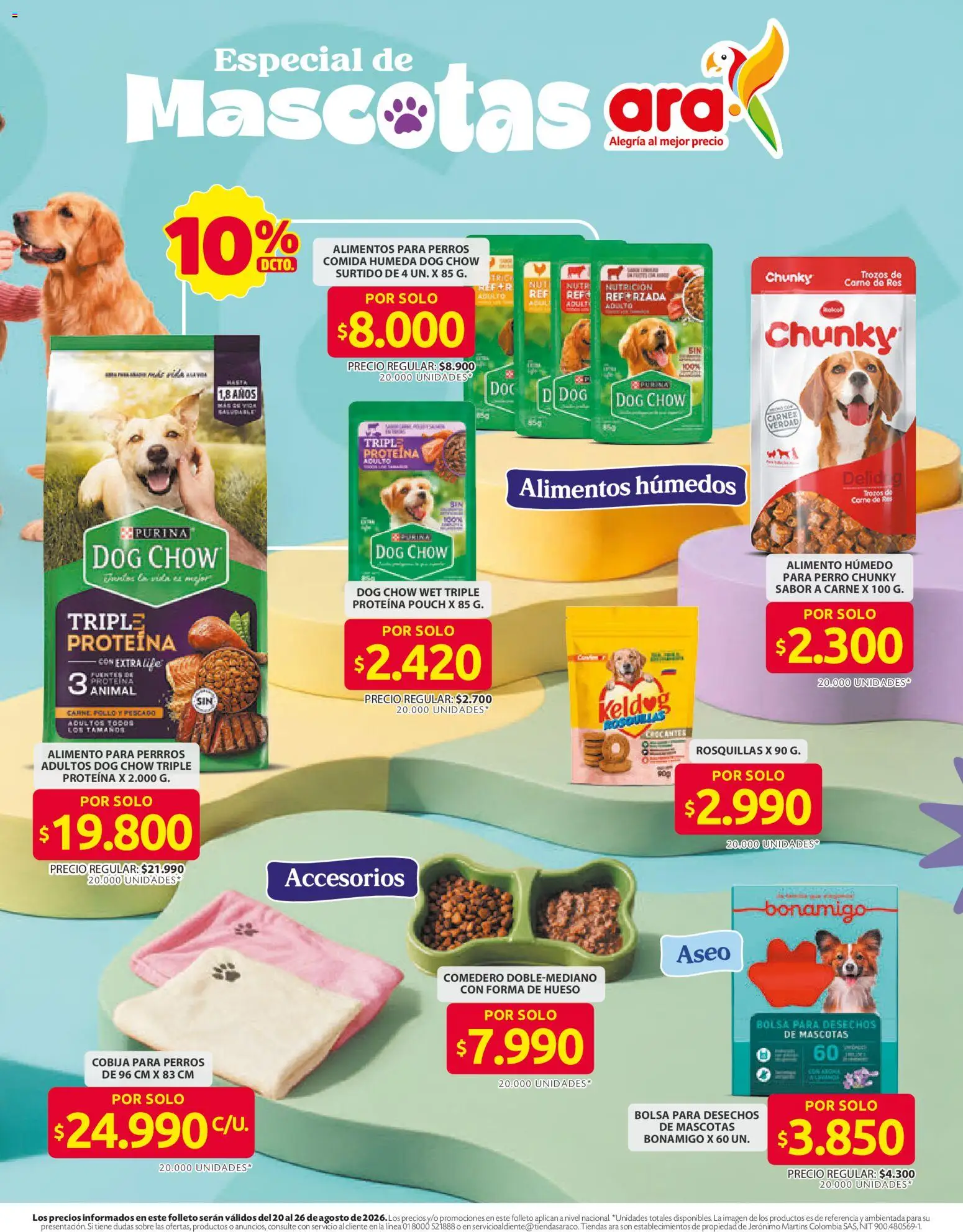Ara revista - valida desde el 20/08/2026 | Página: 9 | Productos: Pescado, Carne, Carne de res, Bolsa