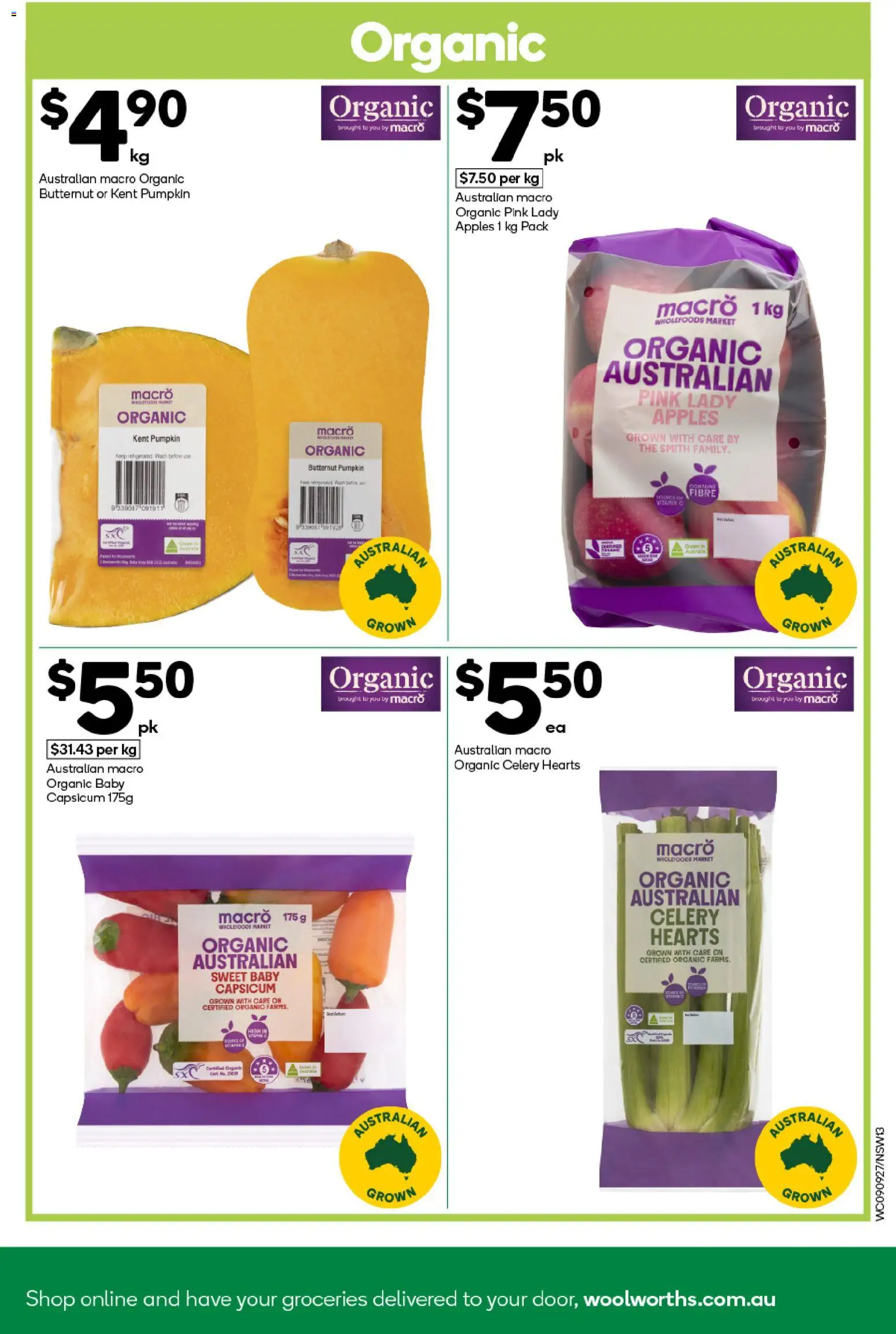 Woolworths catalogue - valid from 09/09/2026 | Page: 13 | Products: Capsicum, Pumpkin, Celery, Vitamin