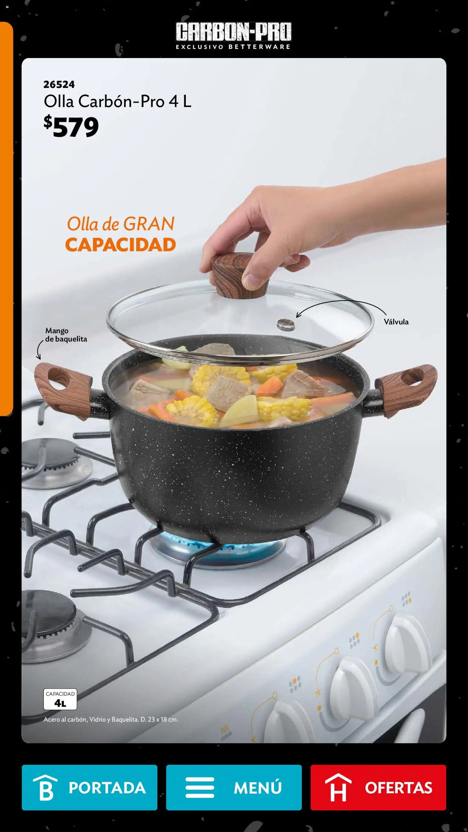 Nuevas ofertas de Betterware válidas en toda la República Mexicana desde el 01/06/2026. ¡Encuentra las mejores ofertas en Betterware campaña 6 2026! | Página: 58 | Productos: Mango, Válvula, Olla