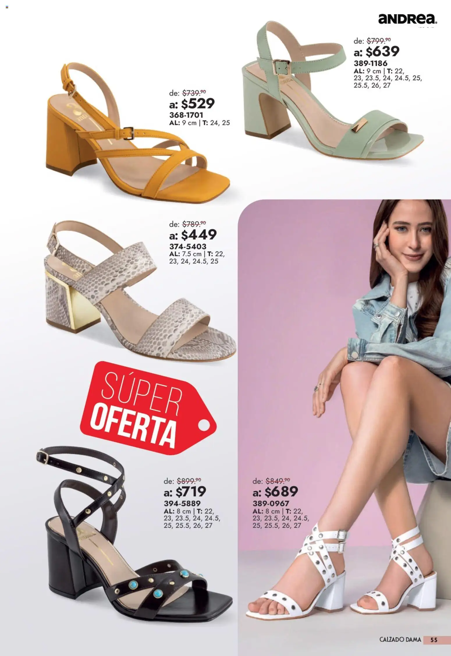 Nuevas ofertas de Andrea válidas en toda la República Mexicana desde el 13/09/2026. ¡Encuentra las mejores ofertas en Andrea catálogo Outlet! | Página: 55