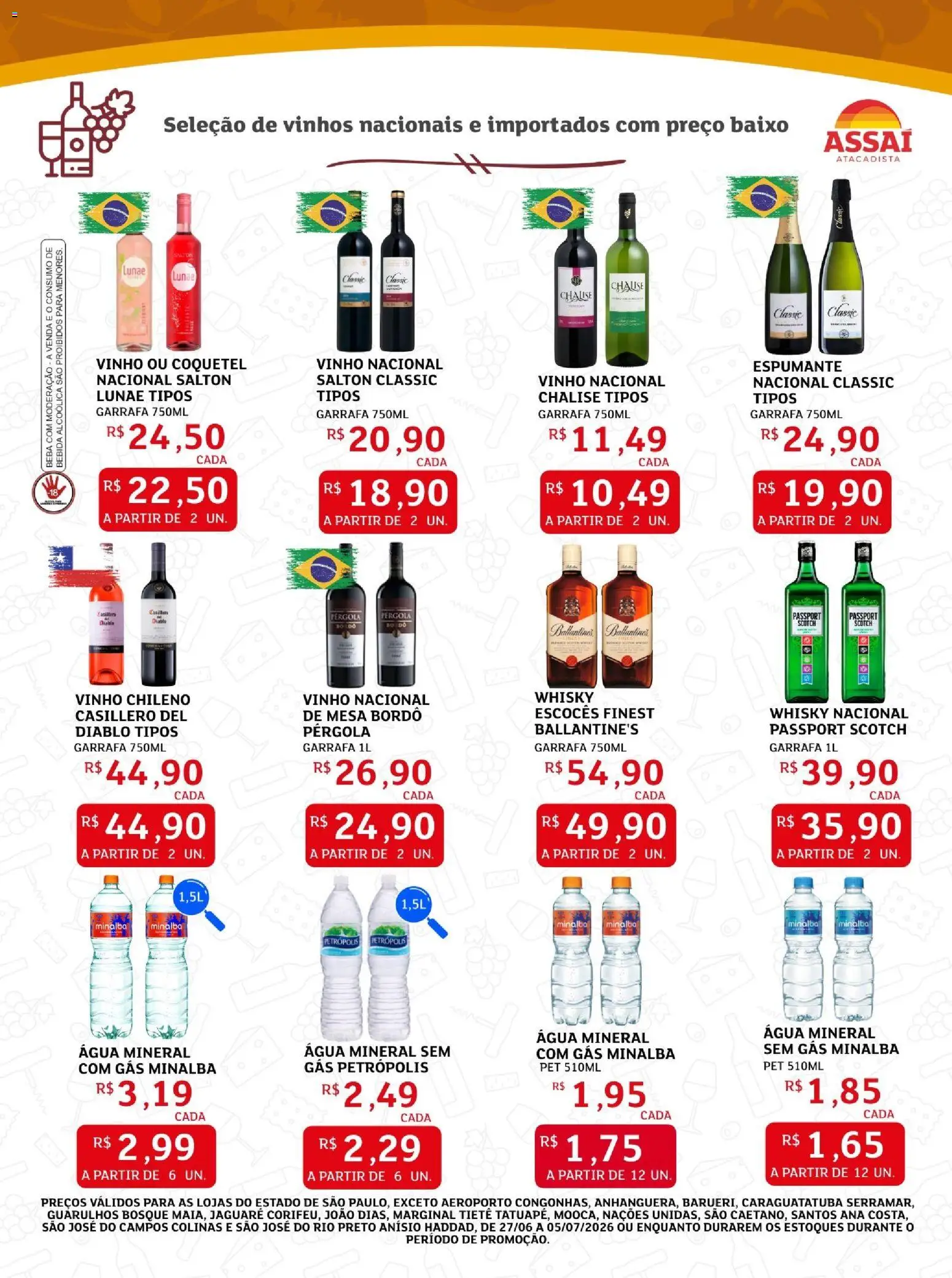 Assaí Atacadista Folheto - válido de 24/09/2026 | Página: 7 | Produtos: Minalba, Água, Bebida, Água mineral