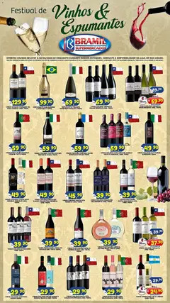 Bramil Supermercados ofertas Vinhos e Espumantes - Pré-Visualização do folheto da loja Bramil Supermercados, válido de 27/07/2026 | Página: 1 | Produtos: Espumante, Cama, Vinho, Chá
