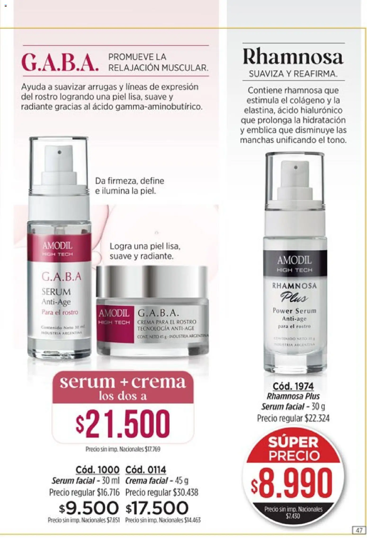 Catálogo Amodil Campaña 9 │ válido desde el 05.05.2026 | Página: 47 | Productos: Serum, Radiante, Crema
