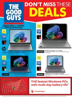 Preview of The Good Guys Snapdragon Laptops - valid from 16/09/2026