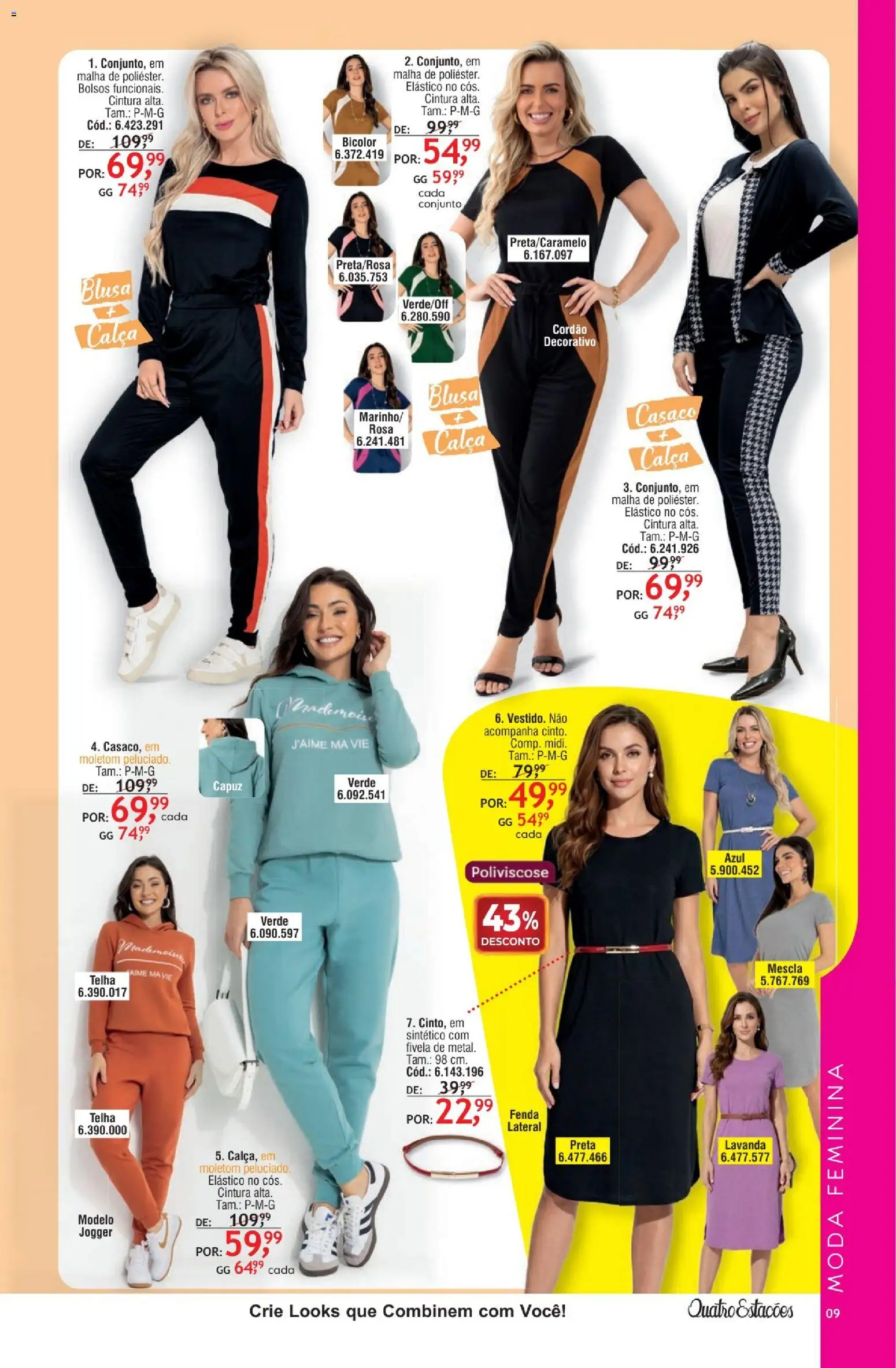 Quatro Estações Folheto - válido de 01.05.2026 | Página: 5 | Produtos: Blusa, Capuz, Calça, Casaco