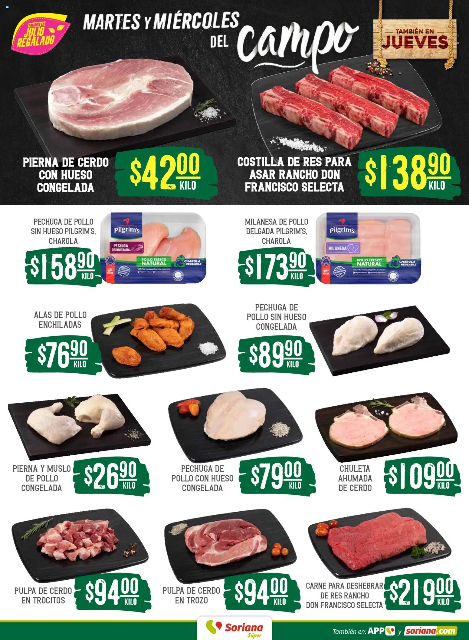 Nuevas ofertas de Soriana válidas en toda la República Mexicana desde el 14/07/2026. ¡Encuentra las mejores ofertas en Soriana Martes y Miércoles del Campo Súper: Juárez! | Página: 4