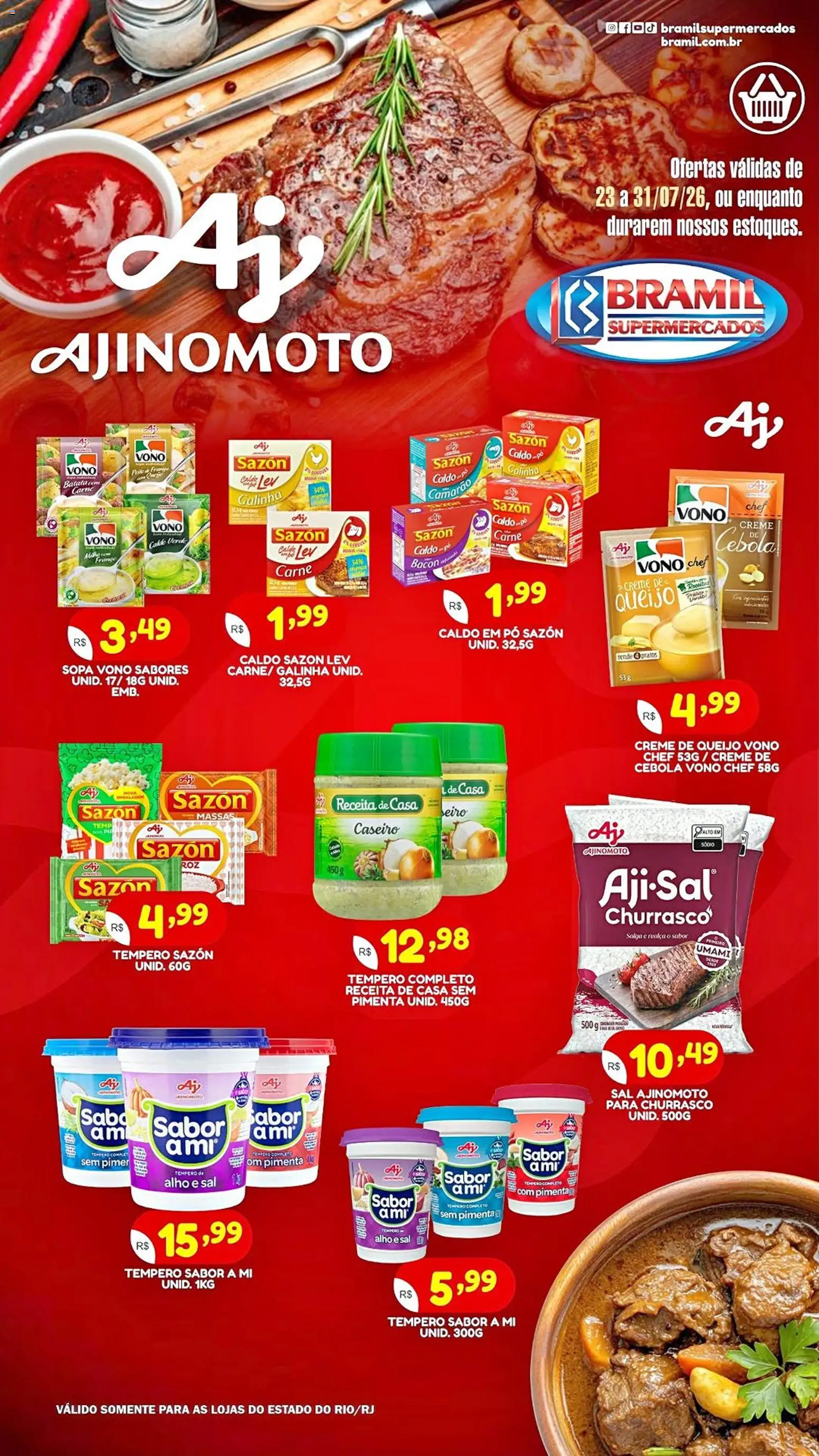 Bramil Supermercados Folheto - válido de 23/07/2026 | Página: 1