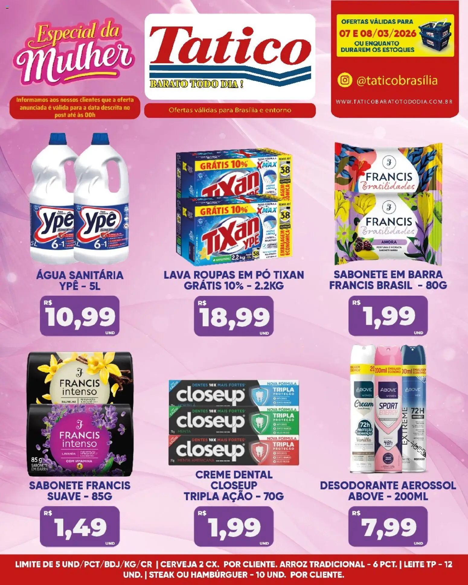 Tatico Folheto - válido de 09.03.2026 | Página: 29 | Produtos: Desodorante, Cerveja, Arroz, Cálcio