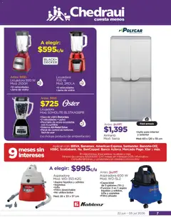Vista previa de Chedraui folleto Llegan los porti ofertones del verano, nuevo folleto de la tienda, válido en México a partir del 22/06/2026 | Página: 7 | Productos: Bolsa, Licuadora, Aspiradora, Jarra
