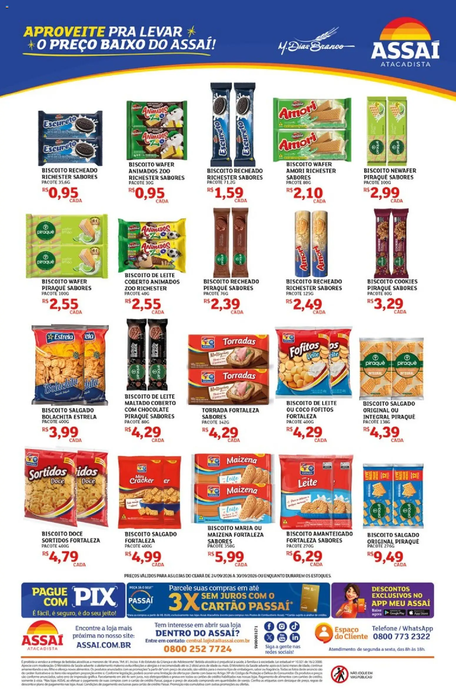 Assaí Atacadista Folheto - válido de 24/09/2026 | Página: 2 | Produtos: Coco, Base, Doce, Biscoito recheado