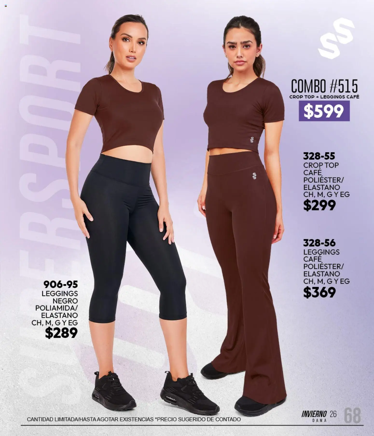 Nuevas ofertas de Cklass válidas en toda la República Mexicana desde el 11/09/2026. ¡Encuentra las mejores ofertas en Cklass catálogo Sportbrands Caballero Invierno! | Página: 210 | Productos: Leggings, Café, Top
